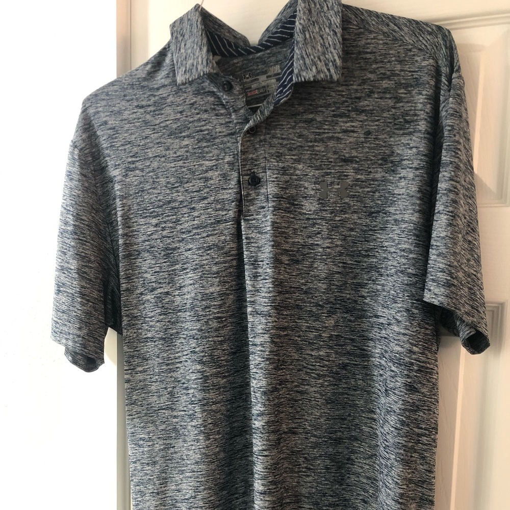 Under Armour Men's Playoff Polo Navy Heather Large